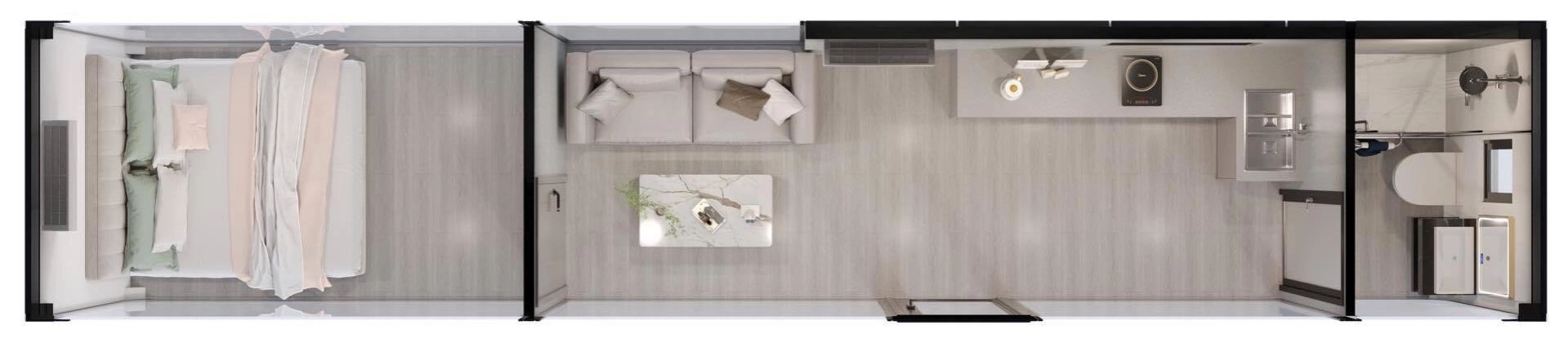 Apple Cabin A-115 внутри